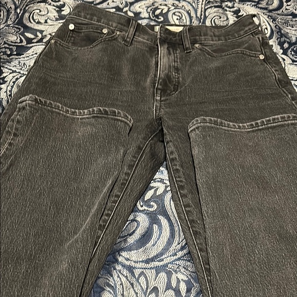 Woman slim Demi-Boot wash black jeans